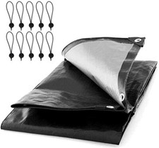 Tarpaulin Regular Heavy Duty Waterproof Cover Tarp Ground Sheet 10 BUNGEE BALLS
