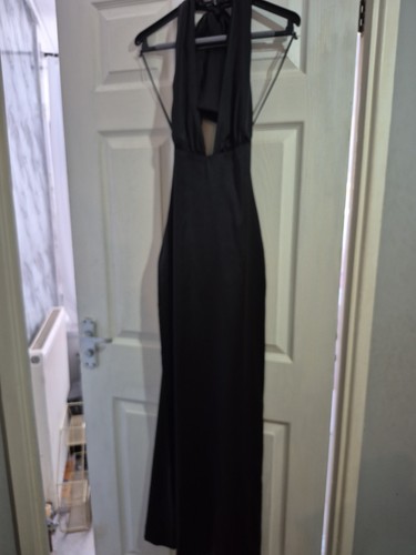 Long black backless - black,
