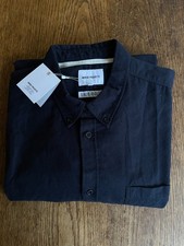 Norse Projects Men's Anton Brushed Flannel Cotton Shirt Blue - Size Xl - BNWT