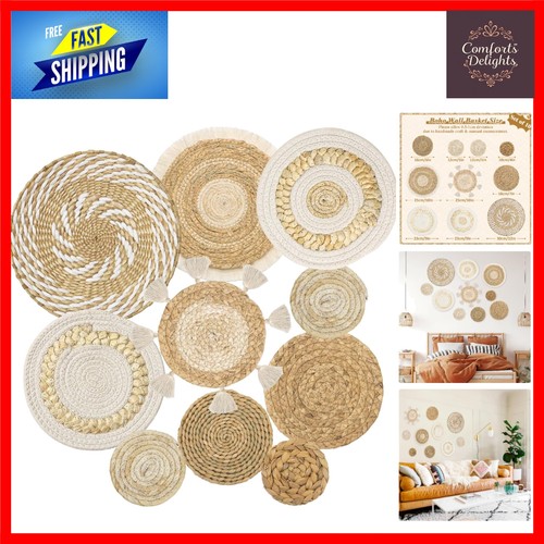 Boho rattan woven wall - rattan, decor