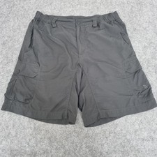 North Face Cargo Shorts Mens Medium Grey Ripstop Military Utility Hiking Walking