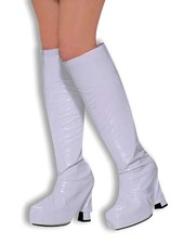 White Go Go Boot Tops 60s 70s