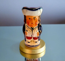 Allertons Toby Jug Admiral Lord St Vincent Porcelain Bronze Highlights VINTAGE