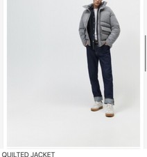 mens zara quilted puffer thick