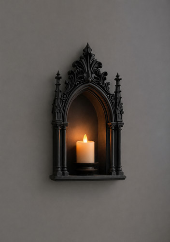 Gothic wall shelf cathedral - wall,