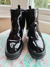 New Look Black Patent Ankle