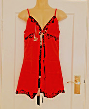 Red & Black Negligee & Thong