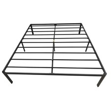 Super King Black Metal Bed