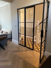 Steel crittal style glass - steel,