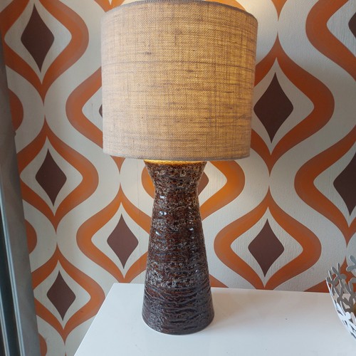 Vintage kernewek pottery lamp - kernewek,