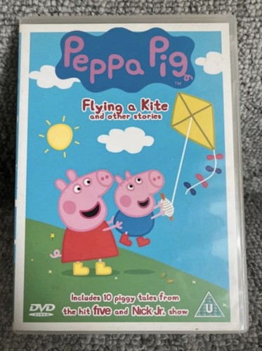 Peppa pig flying kite - flying, &