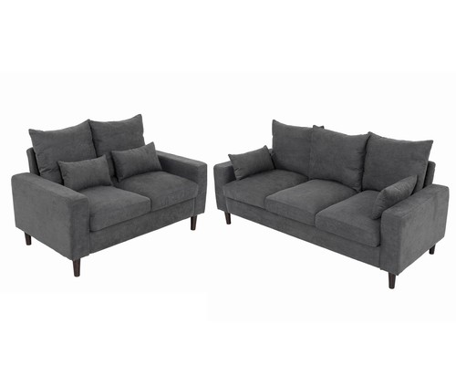 Linen fabric sofa - fabric, 2