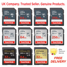 SanDisk SD SDXC Memory Card Ultra / Extreme Pro 32GB 64GB 128GB 256GB for Camera