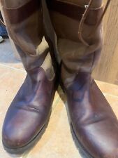 Welligogs Sloanes tall waterproof boots 100% leather & nu-buck. High grip sole