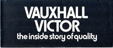 Vauxhall Victor FD 1970-1971 UK Market Foldout Sales Brochure Saloon & Estate