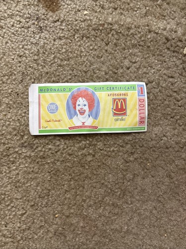 Vintage 2001 mcdonald 1 - 2001, $1