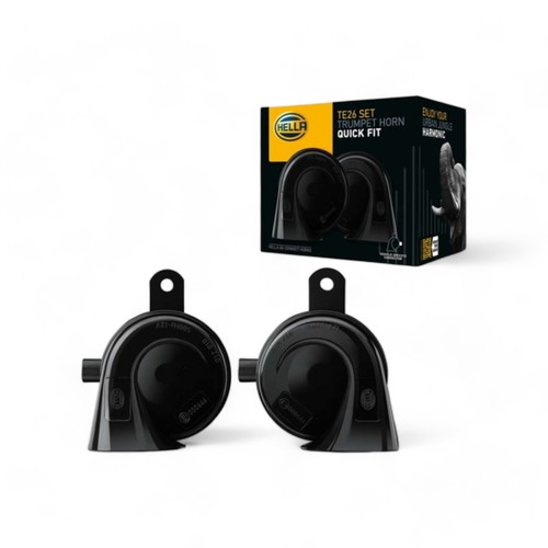 Hella 12v twin trumpet horn - hella,