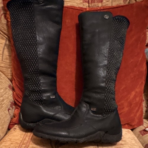 Rieker women black leather - rieker,