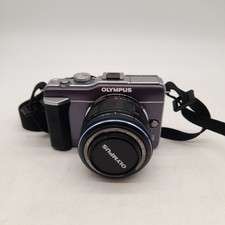Olympus PEN E-PL1 12MP Digital Camera Blue Zuiko 14-42mm f3.5-5.6 *PARTS* #H1/10