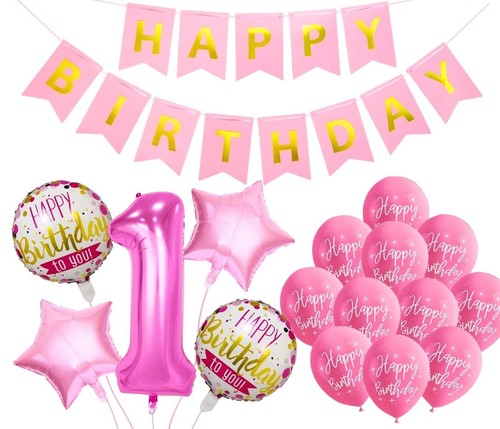 Girl 1st birthday decorations - 1st,