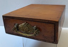 Antique wooden drawer brass - wooden,