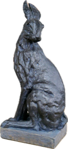 Elegant resin hare figurine - elegant,