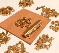 Leather stamp set - leather,