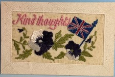 Vintage WWI Era Silk Postcard