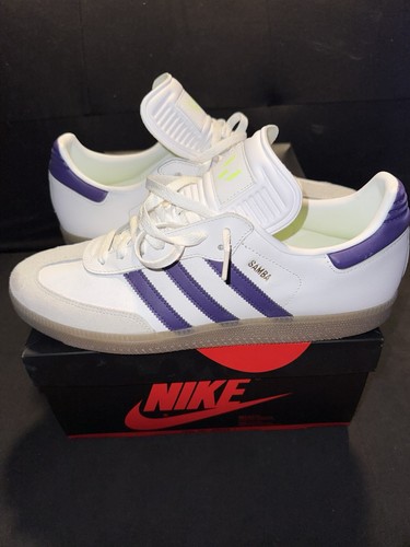 Adidas samba white purple - adidas, white/purple