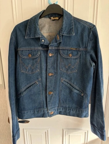 70s wrangler denim jacket - 70s,