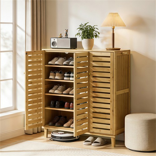 Vintage door shoe cabinet - 3,