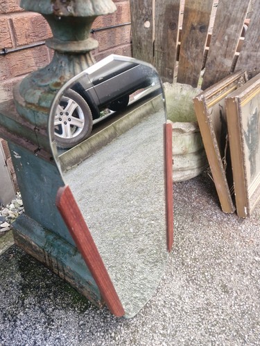 Mid 20th century teak mirror - century,