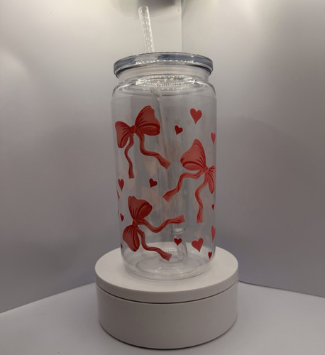Clear tumbler cup with lid - clear, &