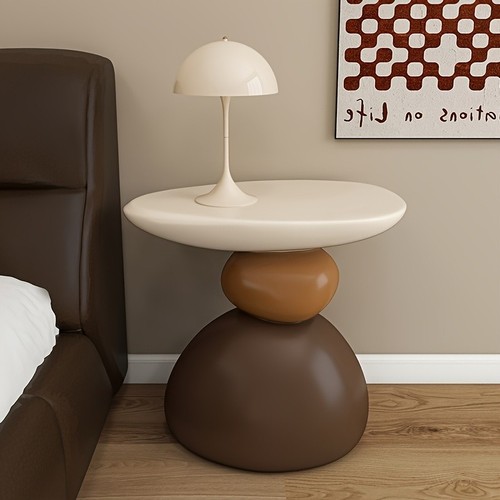 Modern resin side table - side,