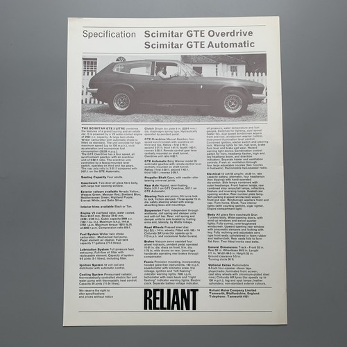 1971 reliant scimitar gte - 1971,