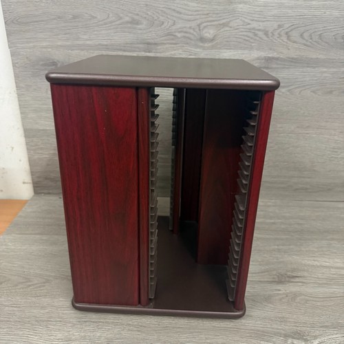 Wooden rotating storage - rotating, cd