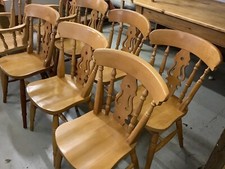 Old Used Fiddle Back Farmhouse Kitchen Chairs £65 Each
