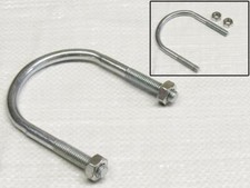 12MM x 115MM Zinc Plated 'U' Bolt With 2 Hex Nuts - Clamp Pipe Tube Marine