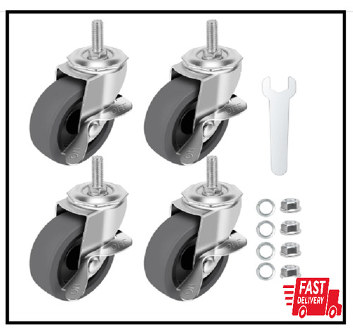 Caster wheels locking - wheels,3",