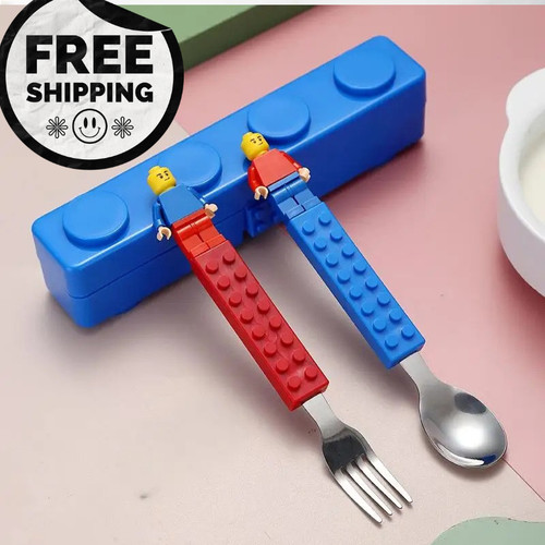 Kids building block cutlery - kids,
