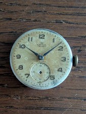 Smiths DeLuxe 12.15, 15 Jewels Watch Movement/Dial/Hands, Ticking #P166