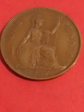 1947 one penny coin