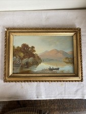 Vintage Oil On Board Original