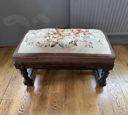 Vintage upholstered floral - vintage,