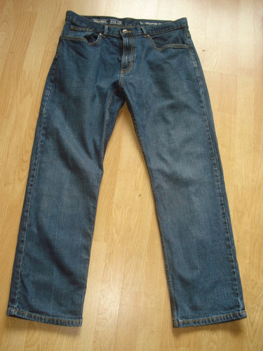 Blue cotton elastane - blue, cotton/elastane