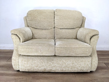 SOFA 2 Seater G Plan Beige High Back Removable Zip-On Cushions FREE DELIVERY