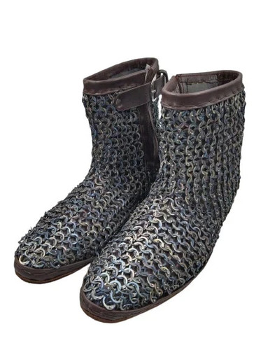 Medieval chainmail boot