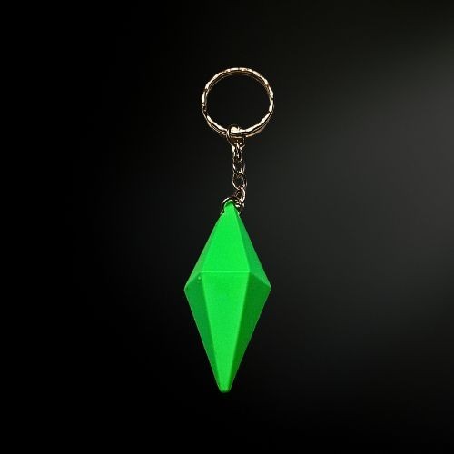 Sims plumbob keyring 3d - plumbob,
