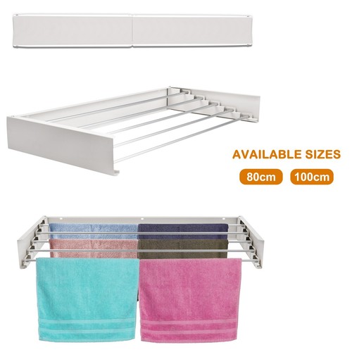 100cm wall mounted airer - 80/100cm,