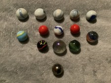 Bundle of 14 Vintage Obscure Collectable toy Marbles